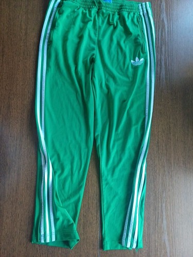 Adidas Originals mens Green Firebird Tracksuit Track Pants Trousers Rare size L - Picture 9 of 13