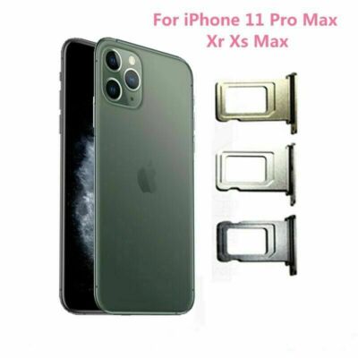 For Iphone XR XS Max 11 Pro Max Single SIM Card Socket Holder Tray Slot Module
