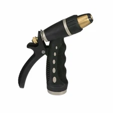 Seachoice 79631 Brass Hose Nozzle with Adjustable Locking Spray Lever Black 5...