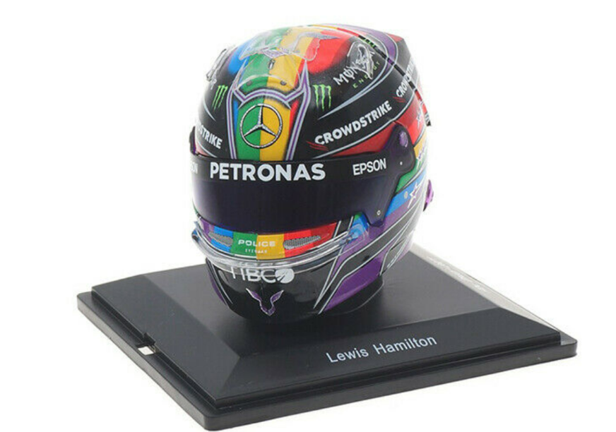 F1 Lewis Hamilton 2020 1/5ヘルメット Mercedes F1 W11 #44 Lewis Hamilton Abu Dhabi GP 2020 7x
