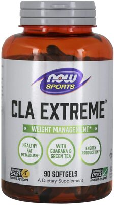 NOW FOODS, CLA EXTREME Guarana Grüner Tee 90 Weichkapseln SUPER PREIS