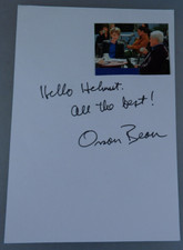 Handschriftliches Autogramm US Theater Film TV Schauspieler Orson Bean (108523)