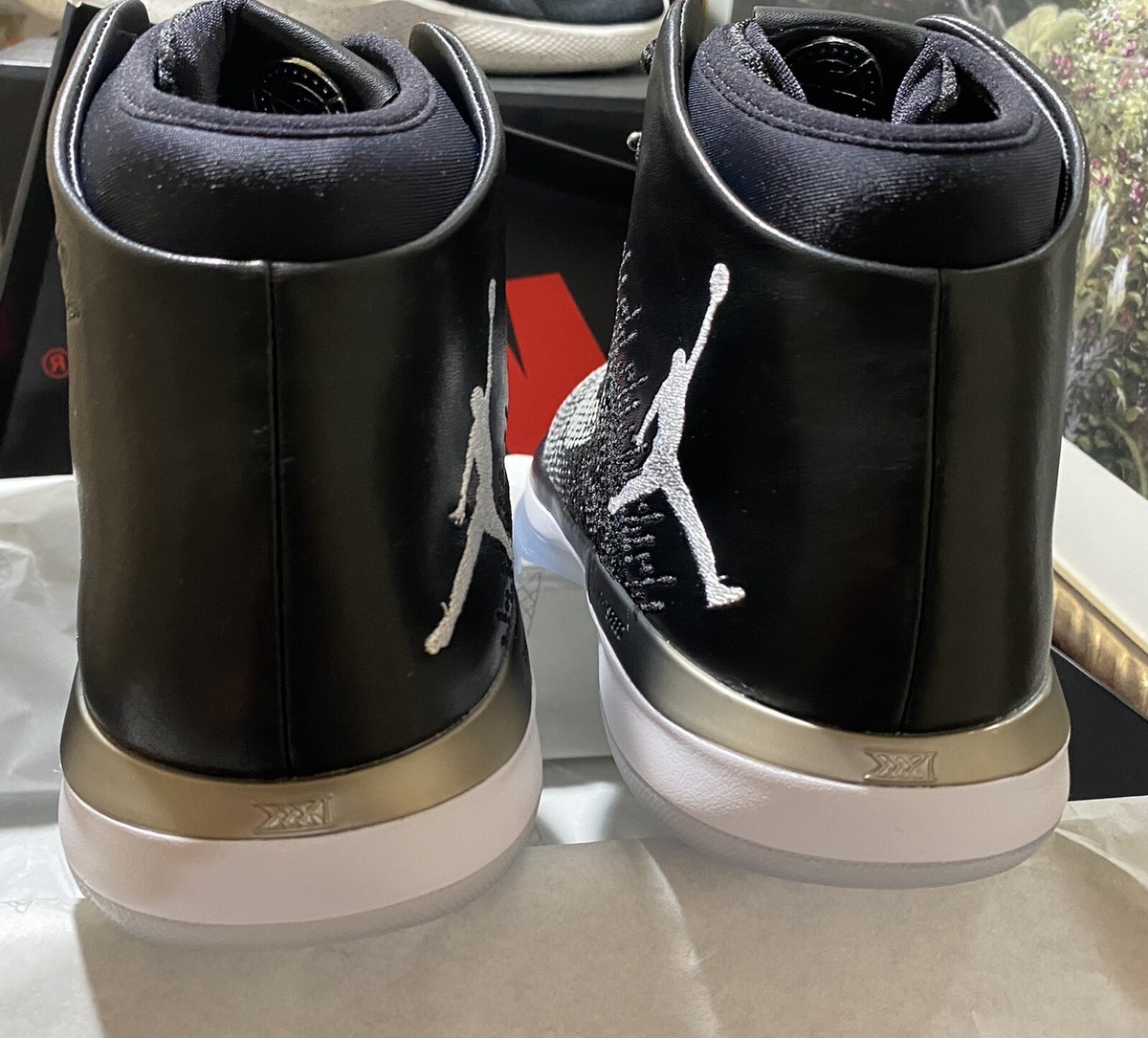 Nike Air Jordan 31 XXXI Fine Print Black White Gray 845037 Nike Air Jordan 31 XXXI Fine Print Black White Gray 845037