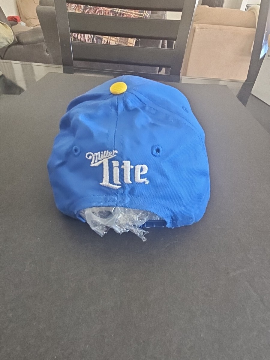 MILWAUKEE BREWERS BLUE & WHITE ADJUSTABL SNAPBACK MILLER LITE