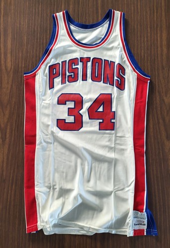 *1983-84 Game Worn DETROIT PISTONS Jersey* - KEN AUSTIN - Game used - Rice Univ.