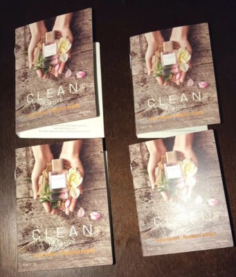 4X CLEAN Reserve Solar Bloom Eau De Parfum .05oz each sample