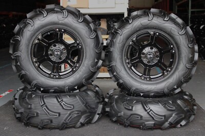 SUZUKI KING QUAD 750 28'' MAXXIS ZILLA ATV TIRE & 14'' VIPER BLK WHEEL KIT IRS1CA