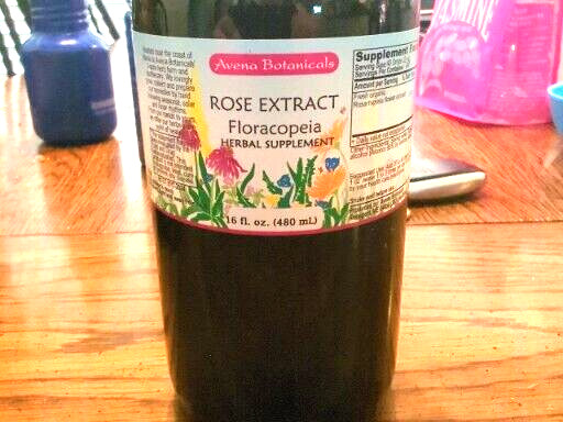 Rose Tincture, Organic  Herbal Supplement 16 Fluid Ounces (480 ml)