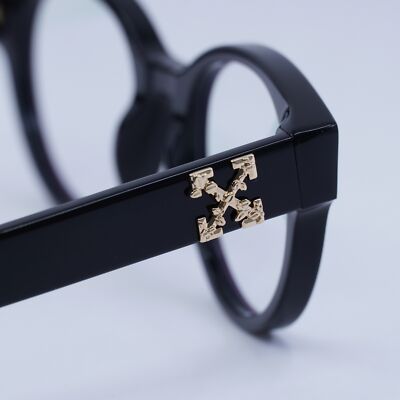 NEW OFF-WHITE SUNGLASSES BLACK UNISEX EYEWEAR OFF-WHITE OERJ002 STYLE 2 1000 NEW Off-White OERJ002 STYLE 2 1000 Black/Clear Blue Light  main image 2