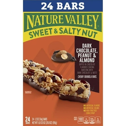Nature Valley Chewy Granola Bars, Dark Chocolate Peanut Almond, 24 ct - Picture 4 of 6