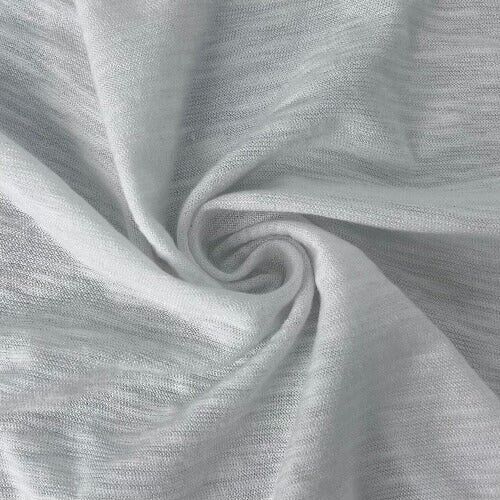Tessuto da cucire vintage bianco a maglia 2,8 iarde 56" poli/cotone morbido made in USA - Foto 1 di 1