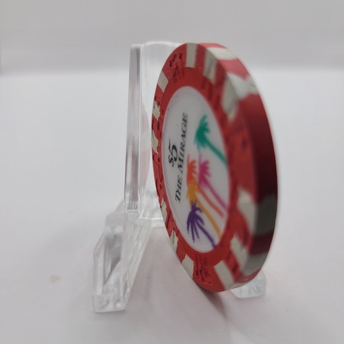 Mirage Hotel Casino Las Vegas Nevada $5 Casino Chip - Picture 3 of 3