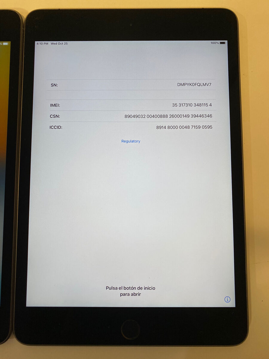 AS IS Lot of 3 Apple iPad Mini 5th Generation 64GB, 7.9in AS IS Lot of 3 Apple iPad Mini 5th Generation 64GB, 7.9in