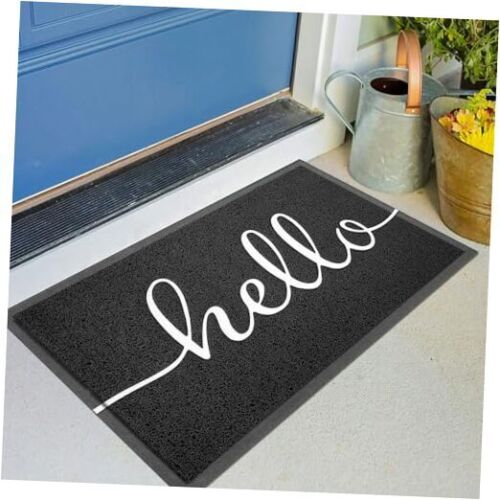 Outdoor Mat Front Door Mat Welcome Mat Low Pile Door Mat 20"x31.5" Hello