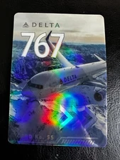 Delta Air Lines Collectible Pilot’s Trading Card Boeing 767-300ER No.55 New