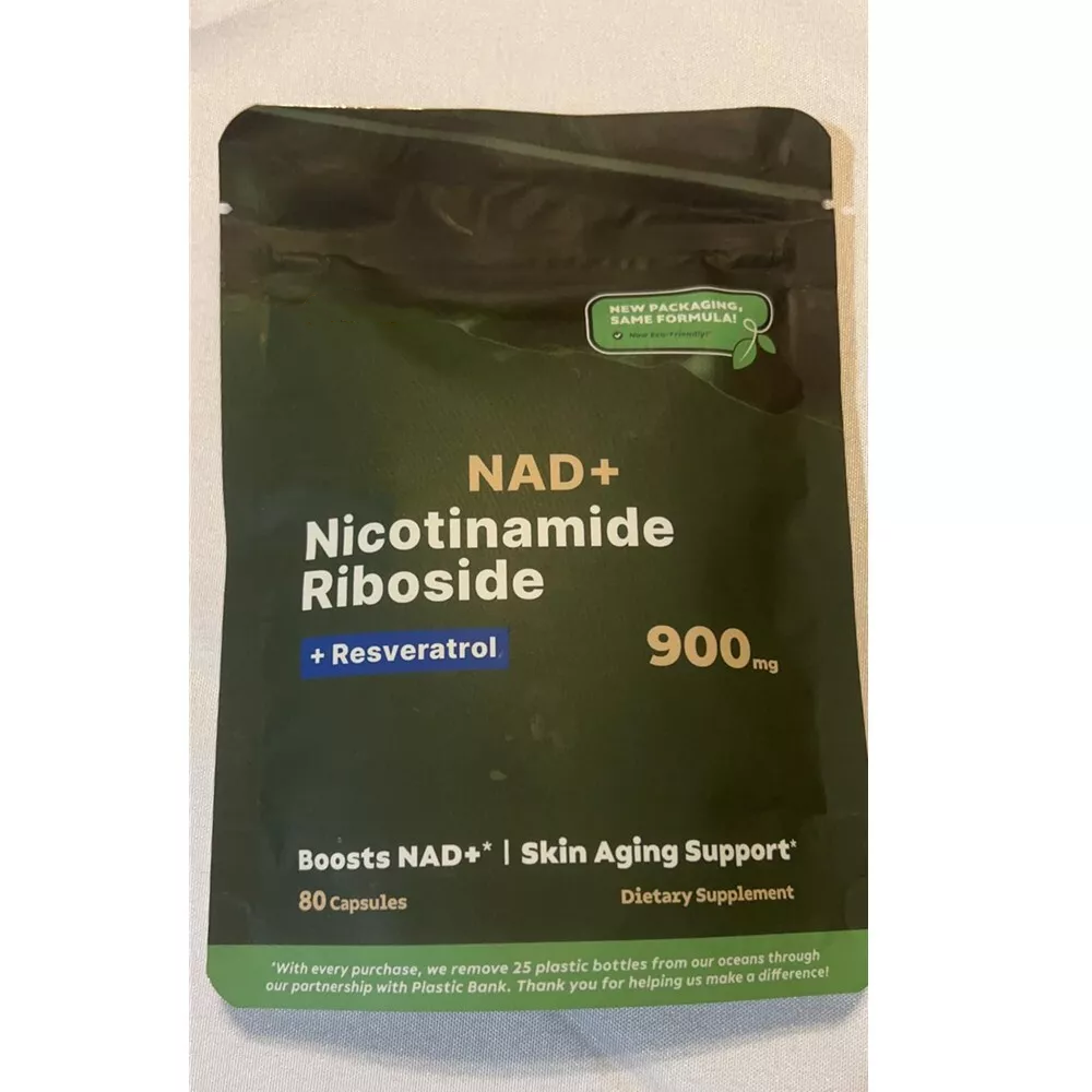 NAD+ Supplement for Anti Aging, Energy, Focus/Nicotinamide Riboside, Resveratrol