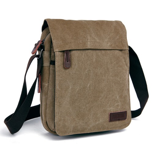 Bolso Mensajero de Lona Senderismo Cartera Escuela Bandolera Bolso de Hombro Bandolera y Hombres - Imagen 11 de 19