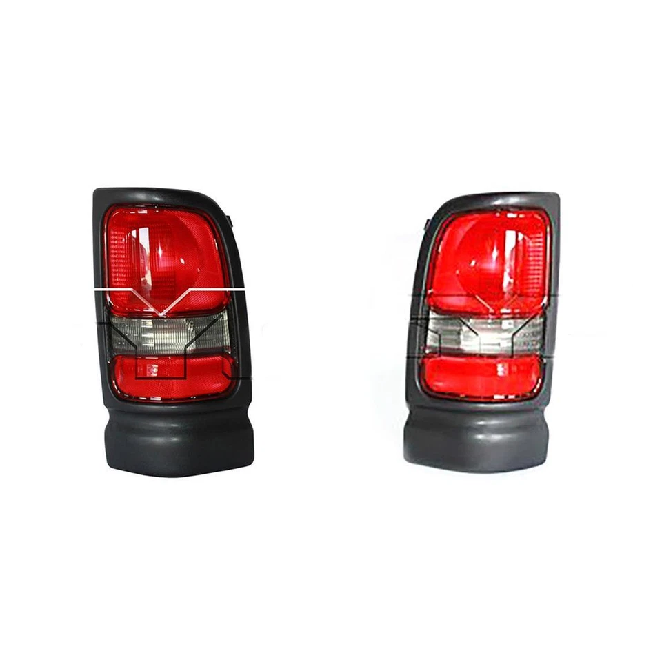 2pcs TYC Left Right Tail Light Assembly for 1994 1995 1996 2002 Dodge Ram 2500 - Image 2 of 4