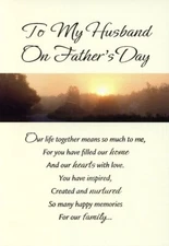 To My Husband On Father's Day - Father's Day Greeting Card - 28660-23876