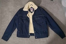 Vintage Denim Diamond Double U Size M Jean Jacket Machine Wash
