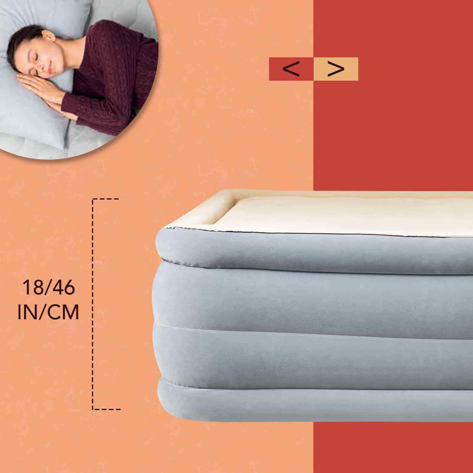 Bestway Airbed Luxury Queen Foam Top Air Bed Inflatable Mattress Builtin Pump eBay