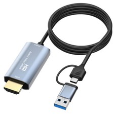 1080P HDMI To USB 3.0/Type C Video Capture Card Cable Game Record Live Streaming