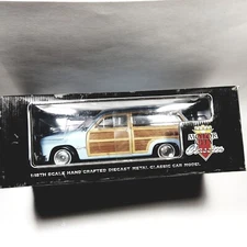 Motor City Classics Ford Woody Wagon 1949 Powder Blue 1:18 Scale Diecast Car