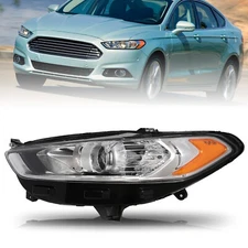 For 2013 2014 2015 2016 Ford Fusion Halogen Left Driver Side Headlight Lamp