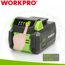 WORKPRO 20V 4.0Ah Lithium-ion Battery Pack Power Indicator Type of Battery Safe