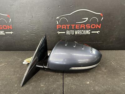 14-16 KIA CADENZA POWER DRIVER LEFT SIDE VIEW MIRROR W/MEMORY SMOKY BLUE B3U
