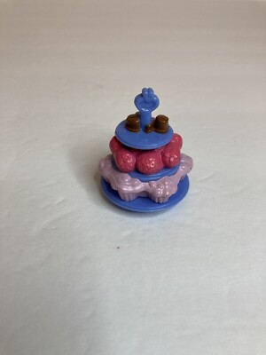 Fisher-Price Loving Family Dollhouse 3-Tier Dessert Tray Cupcakes Food Desserts
