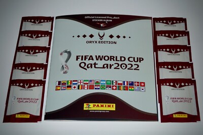 PANINI World Cup Qatar 2022 - Swiss ORYX empty Album + 10 packs IN STOCK NOW