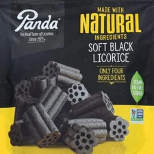 Panda Natural Black Soft Licorice 10 LBs Bulk Candy Liquorice