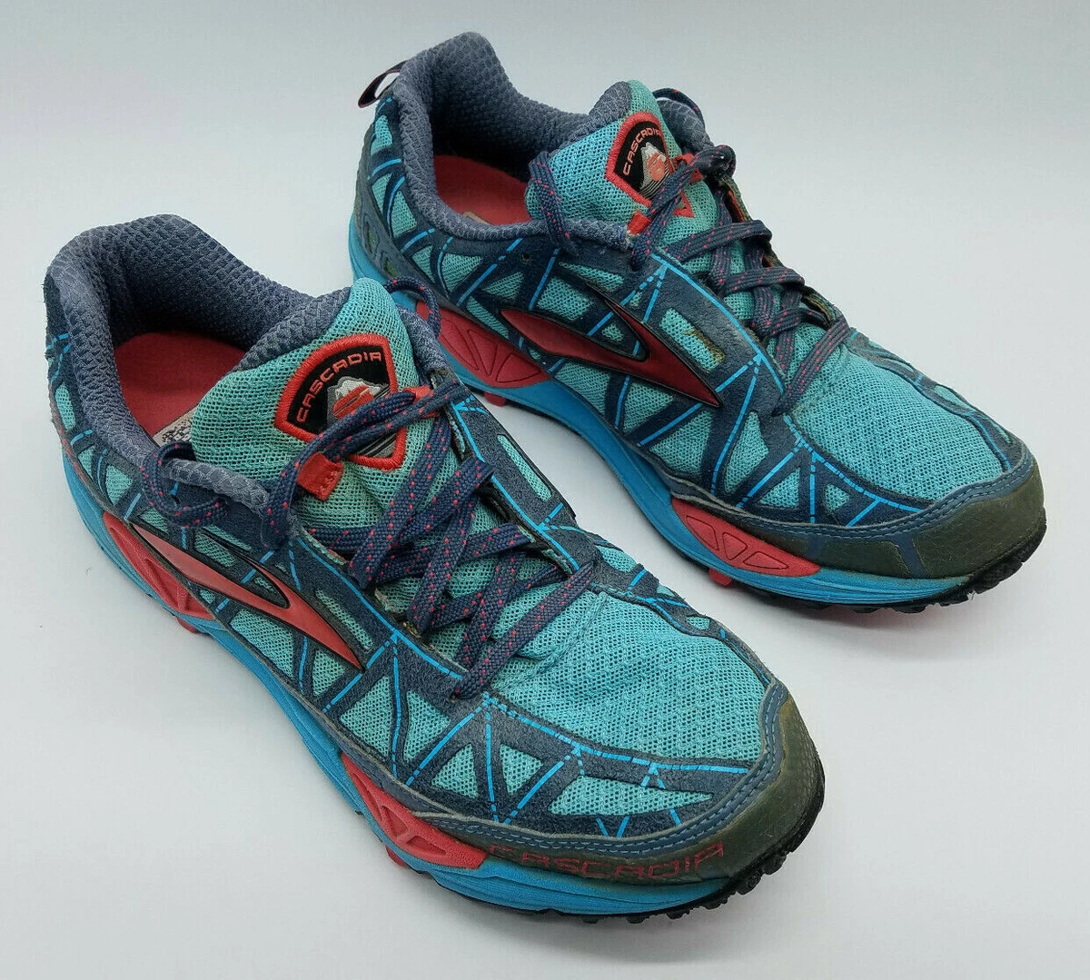Brooks Cascadia 8 Women's Trail Running Shoes Size 9.5 B (Medium) Blue Lava  | eBay
