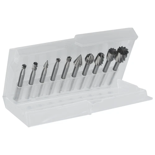 10tlg Frässtift HSS Fräsen Bohrer Set Für-Dremel Werkzeuge 1a Qualität Gravieren - Picture 4 of 8
