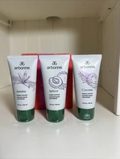 Arbonne Hand Lotion Trio 2 Fl. Oz X 3 Apricot Jasmine Coconut Sealed