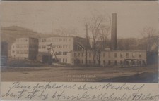 Star Worsted Mill Fitchburg MA 1905 Textile Smokestack RPPC Photo Postcard