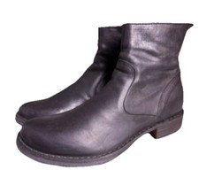 Stivaletti uomo Fiorentini + Baker taglia 38 pelle nera cerniera laterale gotici