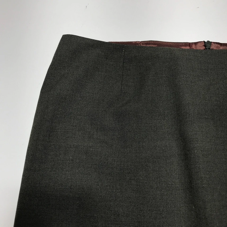 Falda Trina Turk Mujer 8 Vintage Gris Oscuro Recta con Encaje Subrayado Elástico Foto 3 de 4