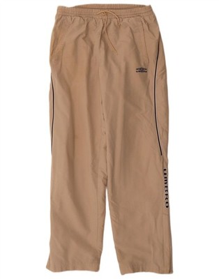 Umbro Mens Graphic Tracksuit Trousers Small  Beige Polyester DU30