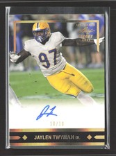 2021 Leaf Ultimate Draft Gold Leaf Rookies Jaylen Twyman #GLR-JT1 10/10 Auto