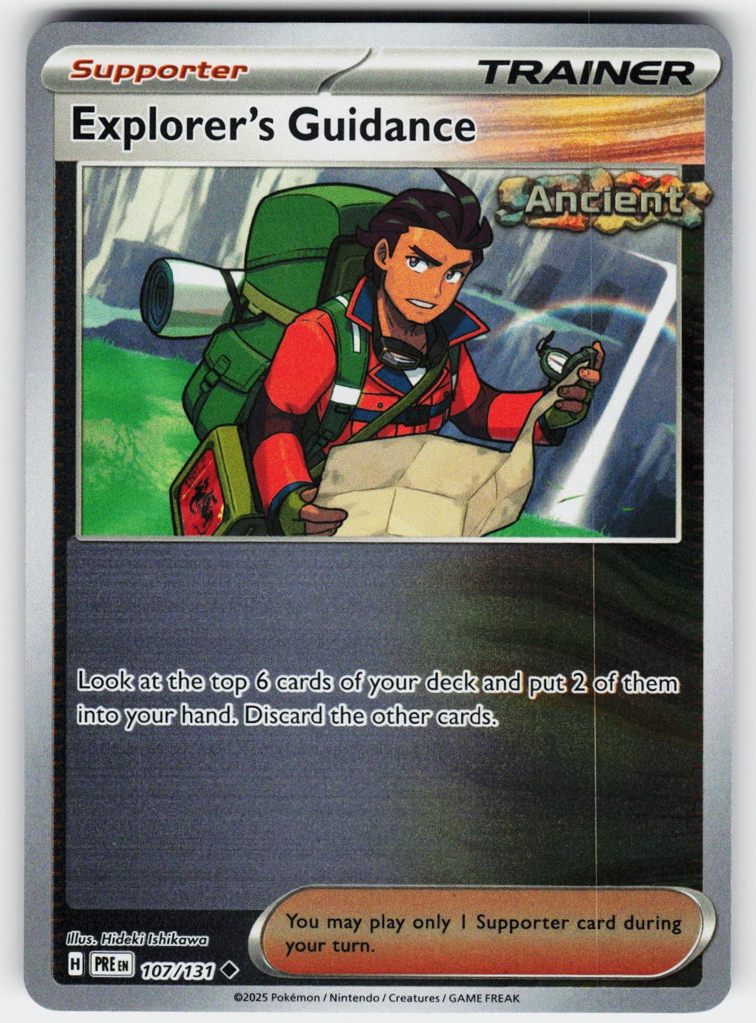 Explorer's Guidance 107/131 SV: Prismatic Evolutions Pokemon Reverse Holo NM