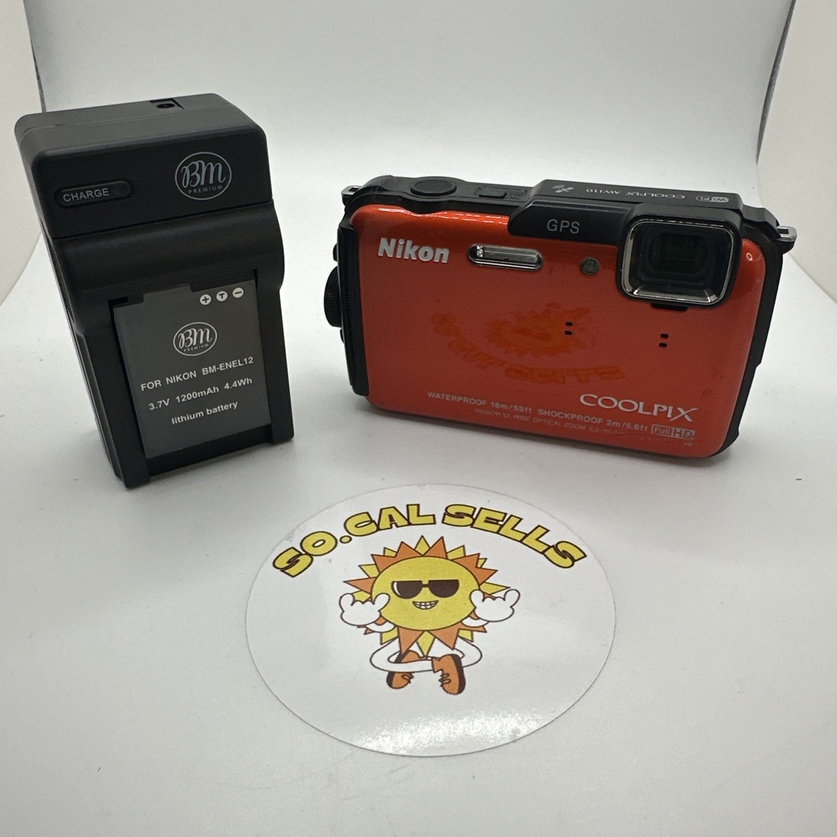 Nikon COOLPIX AW110 Digital Camera Orange | Parts As-Is | eBay