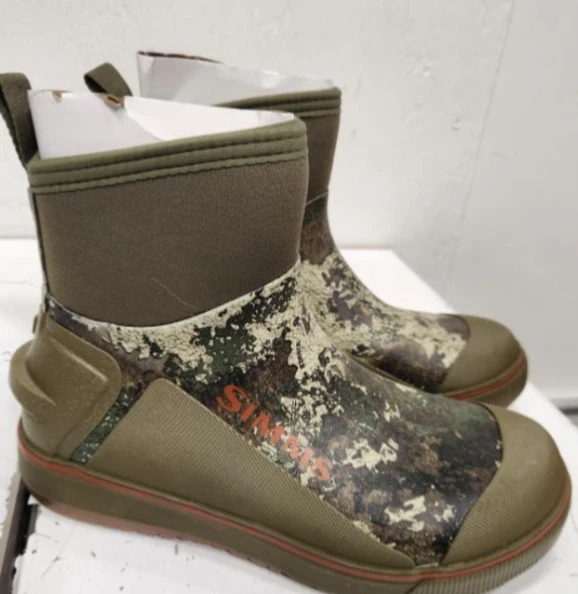 Simms | Mens 9: Challenger 7" Deck Boots in True Timber Strato Camo (N05253889)