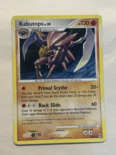 Kabutops 4/99 Rare Holo Platinum Arceus