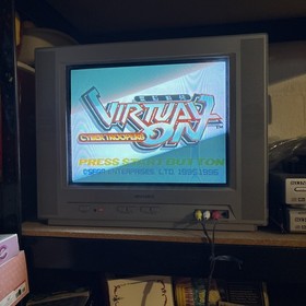 Virtual On Cyber Troopers Sega Saturn Game CIB Registration Card TESTED