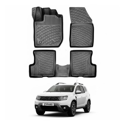 Floor Mats Liner for Dacia Duster 4x2 2018-2022 TPE All Weather