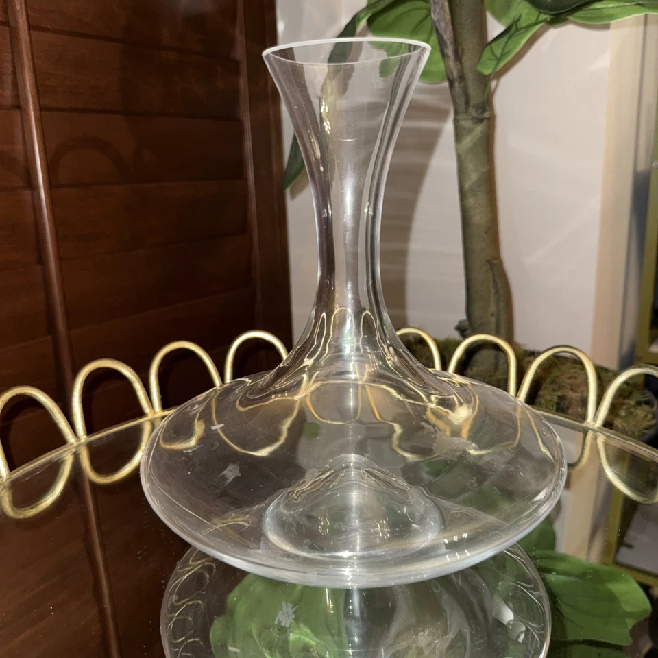 WMF Germany Concave Bottom Hand Blown Glass Red Wine Decanter 9 1/2" Tall - Image 2 of 4