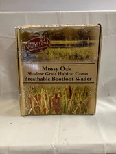 Mossy Oak Men's Shadow Grass Habitat Camo Waterfowl Bootfoot Wader Size 8