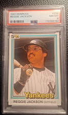 1981 Donruss Reggie Jackson Card #228  PSA 8